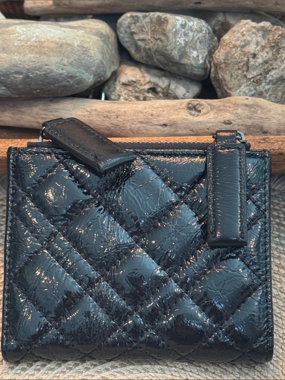 Kurt Geiger Black Quilted Wallet - Picture 3 of 8